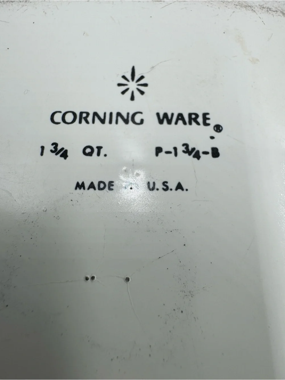 Vintage Corning Ware Blue Cornflower 1 3/4 Qt Casserole Dish Lid P-1 3/4-B